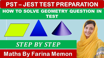 PST - JEST || How to Solve Geometry Question || Mathematics Portion || IBA Sukkur |Test Preparation