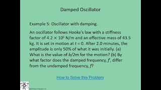 Damping effects and frequency changes for damped oscillator using energy formulas