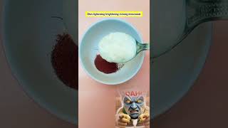 instant skin lightening &amp; brightness remedy 💯💫coffee face pack #skincare #facepacke  #youtubeshorts