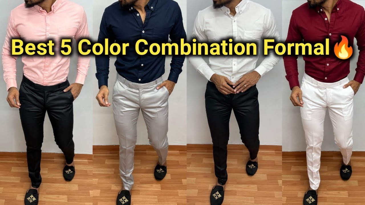 Best 15 Formal Pant-Shirt Combination For Men in 2024 | Pictures