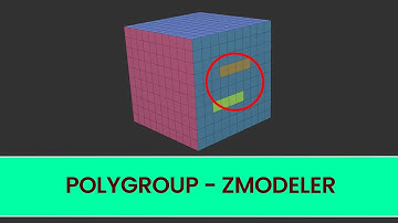 Polygroup - Polygon Action - ZModeler - ZBrush