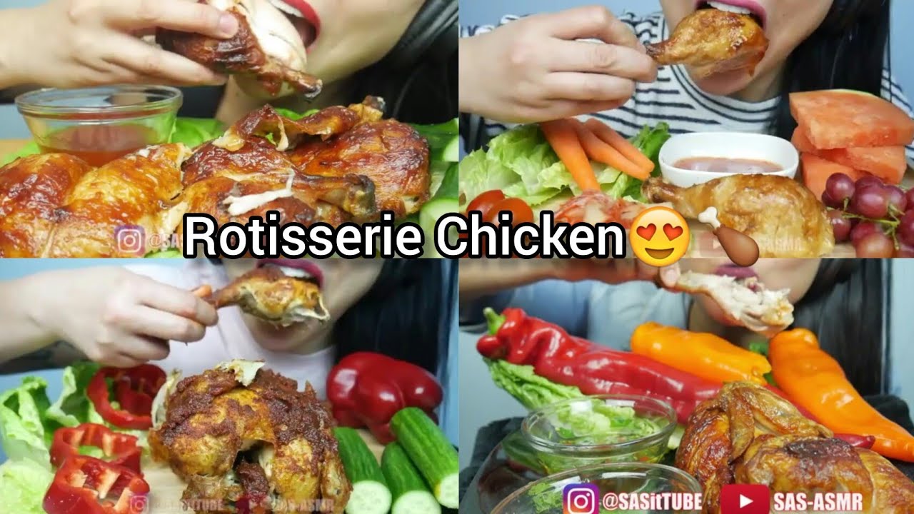 ASMR Rotisserie Chicken😍🍗 SAS-ASMR❤ Compilation Mukbang Video