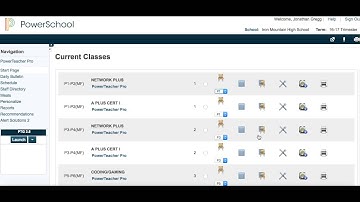 How to show section numbers on PowerTeacher site