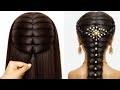 Most Beautiful & Easy New Hairstyle | Simple Hairstyle For Girls | Easy Hair Style For Wedding