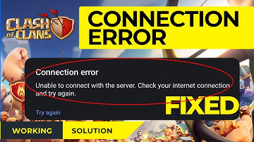 How To Fix Clash of Clans Unable To Connect With The Server | Check Your Internet Connection Error