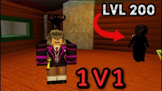 Epic 1V1 Against Lvl 200 While Reaching 100 Levels Flee The Facility Roblox