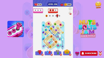 Unscrew It: Nuts & Bolts Jam - Level 256 - Gameplay walkthrough