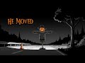 Halloween Night The Scarecrow By The Road 