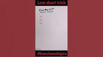 LCM | lcm short trick | find the lcm #shorts #viral #lcm #lcmshorttrick
