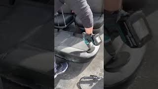 Deep Cleaning Of Car Seats Satisfying Asmr Experience