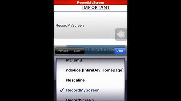 How to get RecordMyScreen no Computer no Cydia no Jailbreak