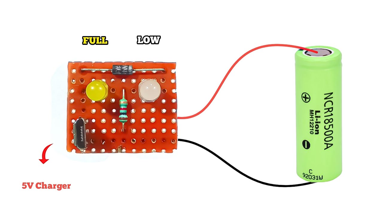 (18650) 3.7V Lithium - ion Battery 🔋 Changer Circuit \ Using IN4007 ...