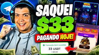 SAQUEI $33 em 2 JOGOS do TELEGRAM! ESTÃO PAGANDO HOJE