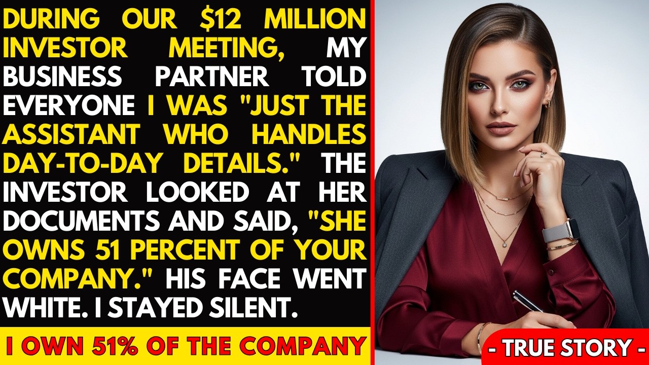 My Business Partner Told Investors I Was Just The Assistant — I Owned 51 Percent Of The Company