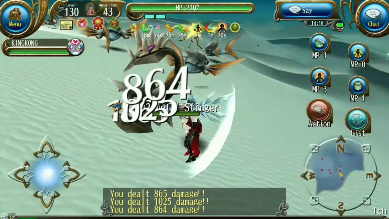 Toram Online - Dual wield full buff VS metal Stinger