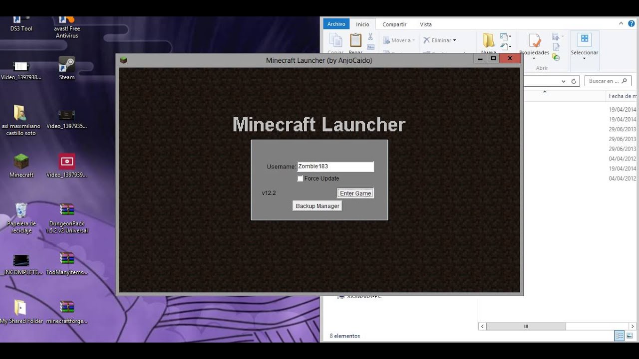 instalar forge minecraft 1.5.2 too many items y dungeon pack