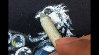 Ravenclaw Diadem Painting In Oil Pastel Sennelier Oil Pastel Tutorial Harry Potter Painting