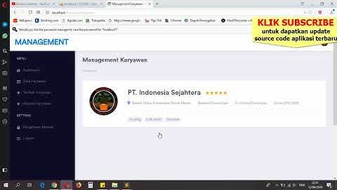 Aplikasi Managemen Data Karyawan Berbasis Web-Free Source Code