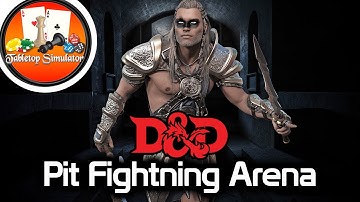 Pit Fighting Arena | Dungeons and Dragons RPG Map (Tabletop Simulator Workshop)