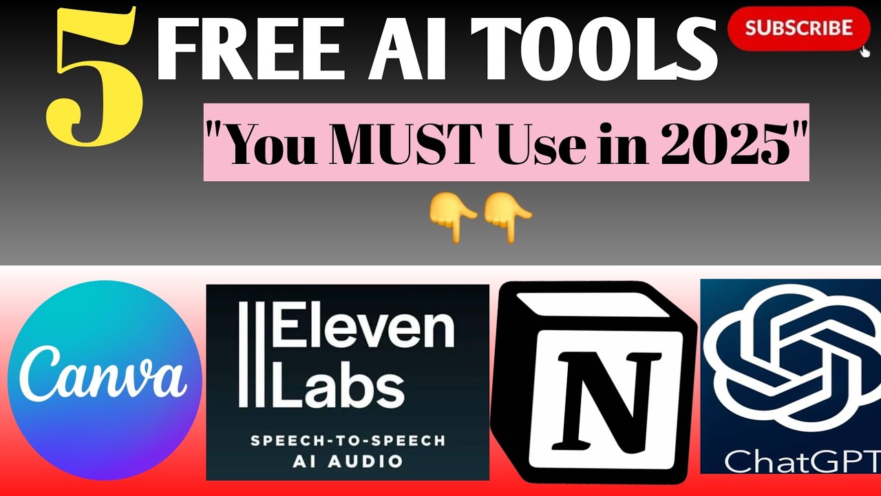 5 FREE AI Tools You MUST Use in 2025 🔥 | Best AI Websites for Students ...