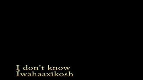 Edwin Benson: Mandan language word post #3