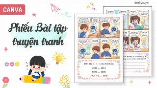 Hướng dẫn làm Phiếu bài tập truyện tranh bằng Gemini & Canva miễn phí và siêu đơn giản screenshot 2