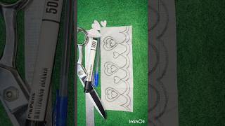 Heart shape Cut Work Design Banana Sikhe 🥰 # Yt Shorts # Shorts # Sewing Tutorial 🧵🪡