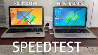 Windows No Updates Vs Fully Updated - Speed Test