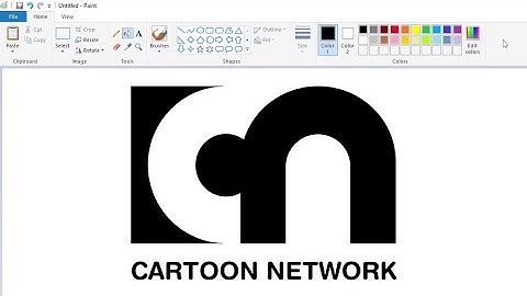 How to draw a variant Cartoon Network logo using MS Paint | How to draw on your computer