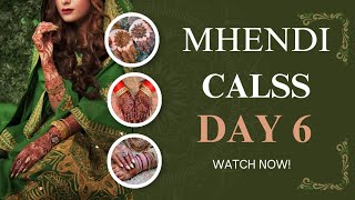 Mehndi Class Day 6 | Easy Floral Henna Design Step by Step
