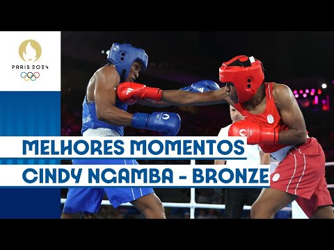 Boxe: 75kg Feminino - CINDY NGAMBA - Bronze | #Paris2024 Melhores Momentos