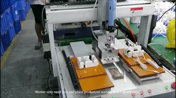 Gantry type automatic screw dispenser machine with electric screwdriver and workbench, China factory