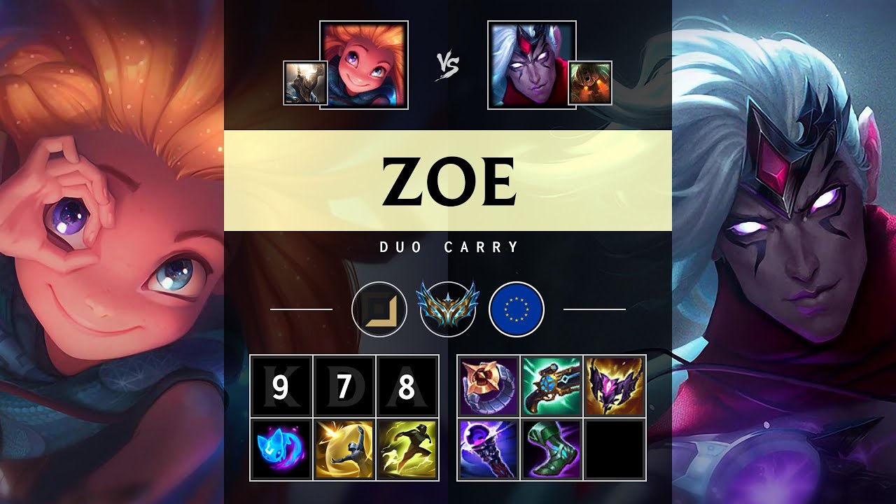 Zoe Carry vs Varus - EUW Challenger Patch 25.13