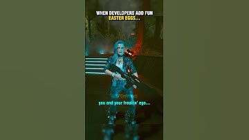 When Developers Add Fun Easter Eggs #shorts #cyberpunk