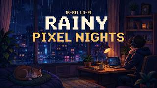 Rainy Pixel Nights 🌧️ | 16-Bit Lo-Fi Mix for Study, Relax & Sleep screenshot 5