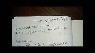 Control unit| Hardwired control unit| Microprogrammed control unit| COA