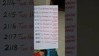 Number Name 2111 To 2115