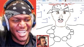 KSI Reacts to PewDiePie's Drawing Of Him
