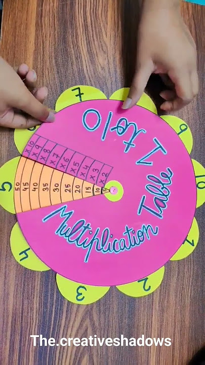 MULTIPLICATION WHEEL 🛞🛞 MATHS PROJECT #youtube #reels #shortsvideo #trending #model #maths #easy