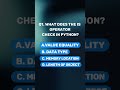 What does the is Operator check in python comment your answer