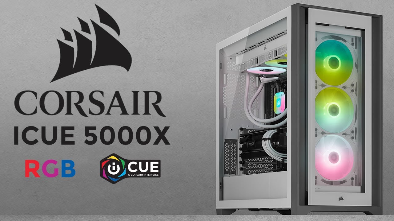 Boitier Corsair iCUE 5000T RGB Tempered Blanc