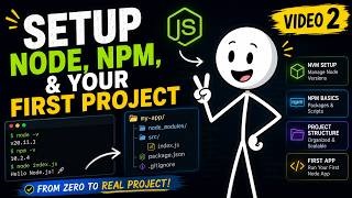 Node.js Tutorial #2 — npm, nvm & Your First Real Project 🚀