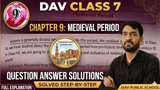 DAV Class 7 Sst Chapter 9 Medieval Period Full Exercise Solution With Question Answer Solution #dav