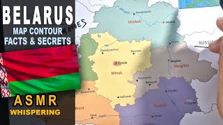 ASMR: Drawing BELARUS map outline with regions | Facts and Secrets | ASMR relaxing whispering screenshot 4