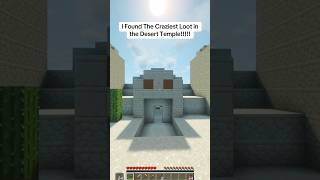 I Found the Craziest Loot in the Minecraft Desert Temple #minecraft #viral #trending #shorts #gaming