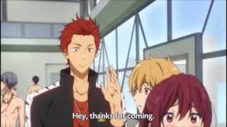 Free! - Iwatobi Swim Club Ep. 1 Dub  Reunion at the Starting Block! 