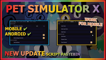 PET SIMULATOR X Script Mobile UPDATE CATS AUTO FARM NEW AREA | AUTO HATCH NEW EGG (WORK MOBILE) 😺