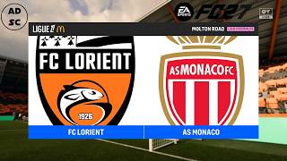 Lorient vs. AS Monaco | Ligue 1 | EA FC 27 Lorient vs. AS Monaco | Ligue 1 | EA FC 27