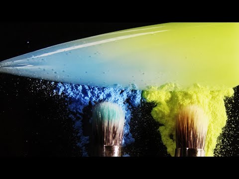 How To Create Yellow Blue Gradient Ombre Coloring Pigment Nail Art Design (Part 1)