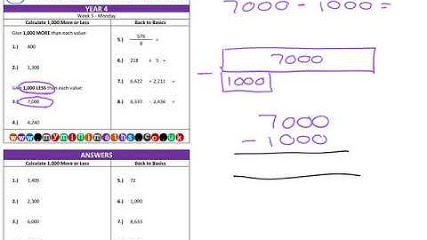 YEAR 4 Mini-maths Video Tutorial - Week 5 - Monday